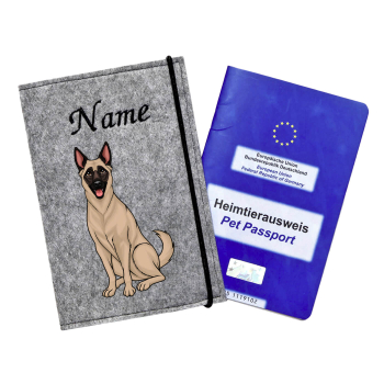 Impfpasshülle für die Hunderasse Malinois fawn